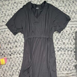 Black Flowy Able Dress